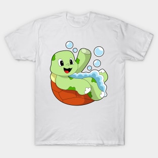 Turtle at Bathing with Foam T-Shirt